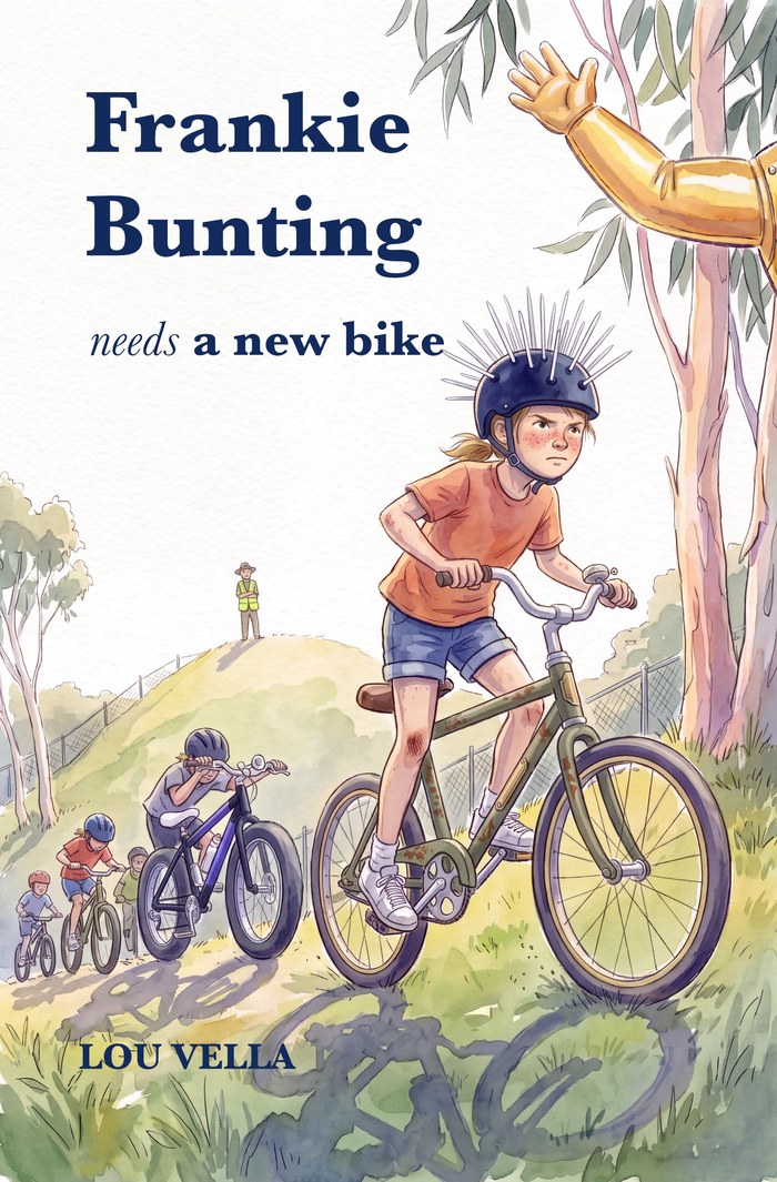 Cover of Frankie Bunting Needs a New Bike by Lou Vella